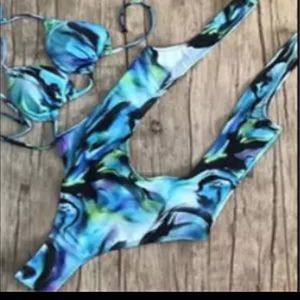 Swim - BNWT-2019-Sexy Multi Blue Pattern 2 Piece Swimsuit Swim - BNWT-2019-Sexy Multi Blue Pattern 2 Piece Swimsuit